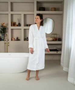 Bathrobe Fusai white